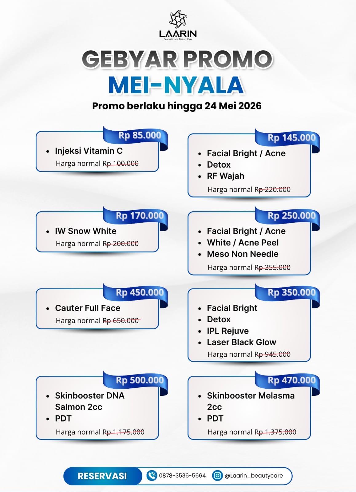 Promo Treatment Mei 2026 di Boyolali & Solo — Saatnya Wajah Glowing dengan Harga Spesial di Laarin Beauty Care