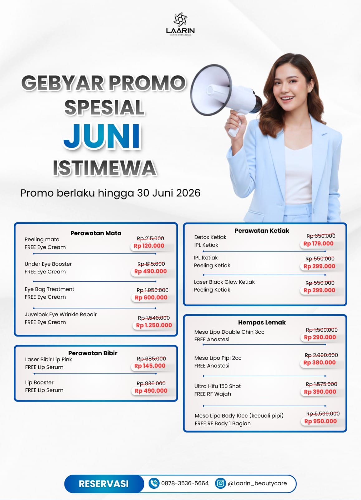Promo Perawatan Wajah Juni 2026 Terbaik di Laarin Beauty Care